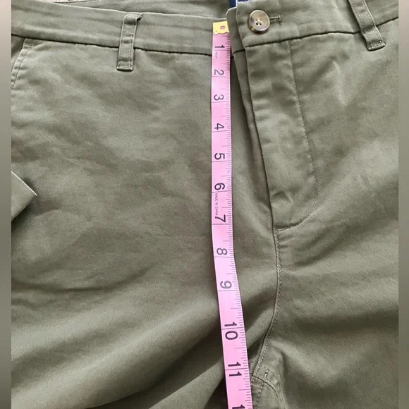 J.Crew Cotton Camp Pants Women's Green Tapered Leg Size 14 NWT - Picture 9 of 10